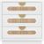 Cane 3-Drawer Wood Veneer Nightstand
