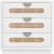 Cane 3-Drawer Wood Veneer Nightstand