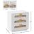 Cane 3-Drawer Wood Veneer Nightstand