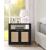 Cambria 2-Door Wood Veneer & Natural Cane Nightstand