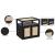 Cambria 2-Door Wood Veneer & Natural Cane Nightstand
