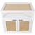 Cambria 2-Door Wood Veneer & Natural Cane Nightstand