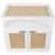 Cambria 2-Door Wood Veneer & Natural Cane Nightstand