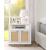 Cambria 2-Door Wood Veneer & Natural Cane Nightstand