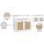 Cambria 2-Door Wood Veneer & Natural Cane Nightstand