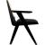 Abby Faux Leather & Cane Arm Chair