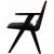 Abby Faux Leather & Cane Arm Chair