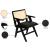 Abby Faux Leather & Cane Arm Chair