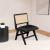 Abby Faux Leather & Cane Side Chair