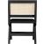 Abby Faux Leather & Cane Side Chair