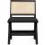 Abby Faux Leather & Cane Side Chair