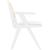 Abby Faux Leather & Cane Arm Chair
