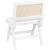Abby Faux Leather & Cane Side Chair