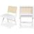 Abby Faux Leather & Cane Side Chair