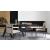 Gala Fabric/Metal Customizable Plush Seat Dining Armchair