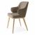 Foyer Fabric/Wood Customizable Upholstered Dining Armchair
