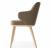 Foyer Fabric/Wood Customizable Upholstered Dining Armchair