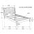 Serenity Wood Panel Bed, Twin Size