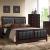 Carlton Leatherette/Wood Panel Bed, Queen Size