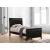 Carlton Leatherette/Wood Panel Bed, Twin Size