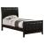 Carlton Leatherette/Wood Panel Bed, Twin Size