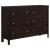 Carlton Wood Double Dresser w/6 Drawers