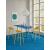 Team Fabric Office Visitor High Stool w/Metal Base