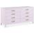 Bowtie 6-Drawer Wood Dresser