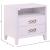 Bowtie 2-Drawer Wood Veneer Nightstand