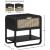 Sage 1-Drawer Wood Nightstand with Natural Cane Drawer Front