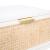 Sage 1-Drawer Wood Nightstand with Natural Cane Drawer Front