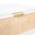 Sage 1-Drawer Wood Nightstand with Natural Cane Drawer Front