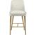 Owen Velvet Counter Stool with Polished Gold Legs