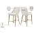 Owen Velvet Counter Stool with Polished Gold Legs