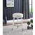 Coral Boucle Fabric Swivel Counter Stool