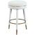 Coral Boucle Fabric Swivel Counter Stool