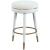 Coral Boucle Fabric Swivel Counter Stool