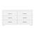 Jessica Wood Double Dresser w/6 Drawers