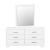 Jessica Rectangular Mirror White