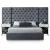 Grande Velvet Queen Size Bed