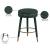 Coral Boucle Fabric Swivel Counter Stool