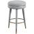 Coral Boucle Fabric Swivel Counter Stool