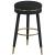 Coral Boucle Fabric Swivel Bar Stool