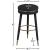 Coral Boucle Fabric Swivel Bar Stool