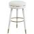 Coral Boucle Fabric Swivel Bar Stool