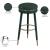 Coral Boucle Fabric Swivel Bar Stool