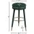 Coral Boucle Fabric Swivel Bar Stool
