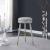 Coral Boucle Fabric Swivel Bar Stool