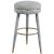 Coral Boucle Fabric Swivel Bar Stool