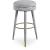 Coral Boucle Fabric Swivel Bar Stool